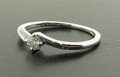 Platinum 18pts Diamond Solitaire Ring Brilliant Cut £725