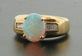 18ct Opal & Diamond ring £725