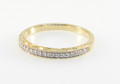 9ct Yellow Gold 0.10ct Eternity Ring Hallmarked With Engraved Setting
