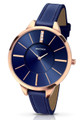 Sekonda 2144 Ladies Editions Navy Blue Stone Set Watch With Rose Gold Case