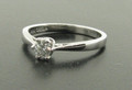 Platinum 24pts Diamond Solitaire Ring Brilliant Cut £675