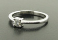 Platinum 18pts Diamond Solitaire Ring Brilliant Cut £650
