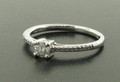 Platinum 29pts Diamond Solitaire Ring Brilliant Cut £650