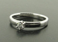 Platinum 14pts Diamond Solitaire Ring Brilliant Cut £650