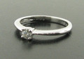 Platinum 19pts Diamond Solitaire Ring Brilliant Cut £625