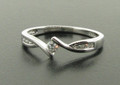 Platinum 16pts Diamond Solitaire Ring Brilliant Cut £625