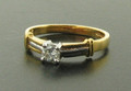 18ct Diamond 25pts solitaire Ring Brilliant Cut £550