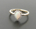 18ct Gold Opal & Diamond Ring. 0.47ct Opal