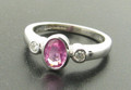 14ct Pink Sapphire & Diamond Ring £575