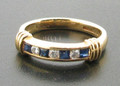 18ct Sapphire and Diamond Eternity Ring £450