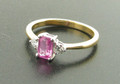 18ct Pink Sapphire & Diamond Cluster Ring £440