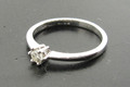 Platinum 16pts Diamond Solitaire Ring Brilliant Cut £425