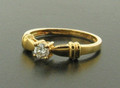 18ct Diamond solitaire Ring Brilliant Cut £399