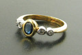 18ct Sapphire & Diamond Cluster Ring £375