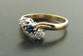 9ct Sapphire & Diamond Cluster Ring £340