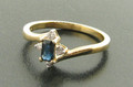 9ct Sapphire & Diamond Cluster Ring £310.00