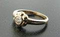 14ct Diamond 21pts Solitaire  Ring in Flower Setting