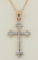 9ct Diamond Cross Pendant on 9ct Gold Chain.