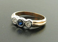 9ct Sapphire & Diamond Cluster Ring £265
