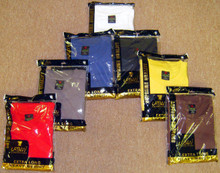 Available Colors: White, Black, Red, Royal Blue, Brown, Charcoal, Mimosa (Gold)