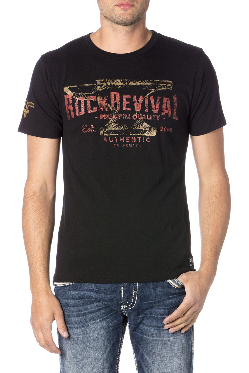 RR HEAVY WEIGHT T-SHIRT - Rock Revival (With images) | Mens tops, T ...