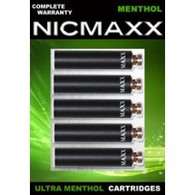 NICMAXX Menthol Ultra Five Pack Cartridges in Green Packaging