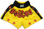 Muay Thai Shorts-Yellow/Stars
