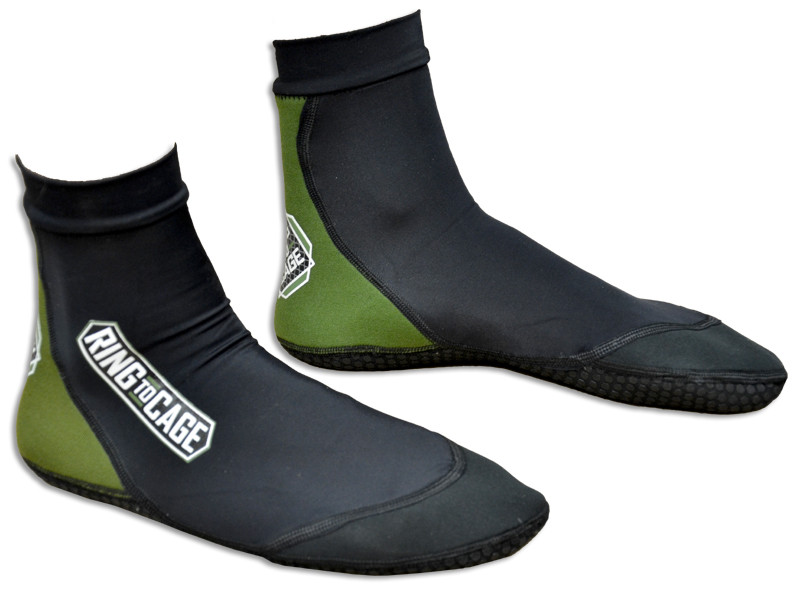 Playwell MMA Grappling Socks Black Tatami Mat Protection Foot Feet