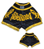 Muay Thai Shorts - Black/Gold