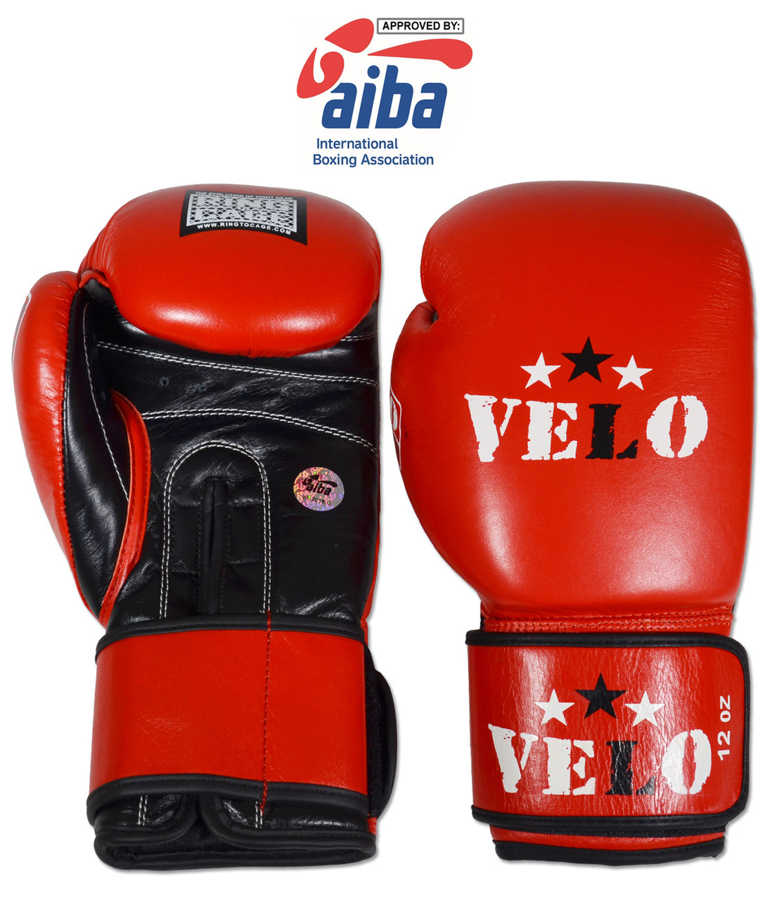 VELO AIBA Boxing Gloves Approved Fight