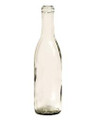 375ml Wine Bottles, Clear Semi-Burgundy style Cs/24