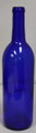 750ml Wine Bottles, Blue Bordeaux style Cs/12