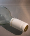 Shrink Wrap Wine Bottle Toppers/30- White w/ Gold 