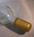 Shrink Wrap Wine Bottle Toppers/100- Gold w/ Black