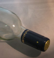 Shrink Wrap Wine Bottle Toppers/100- Navy Blue w/ Gold