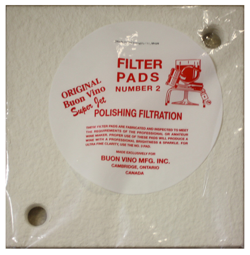 Buon Vino Super Jet Filter Pads - Coarse, 8 Micron, Pack Of 5 For Wine Making