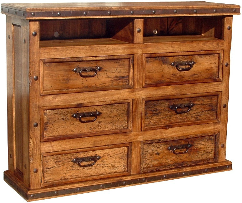 Six Drawer Dresser W Shelves Pueblo Viejo Imports