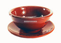 Ceramic Bowl and Saucer (Caldo Verde)