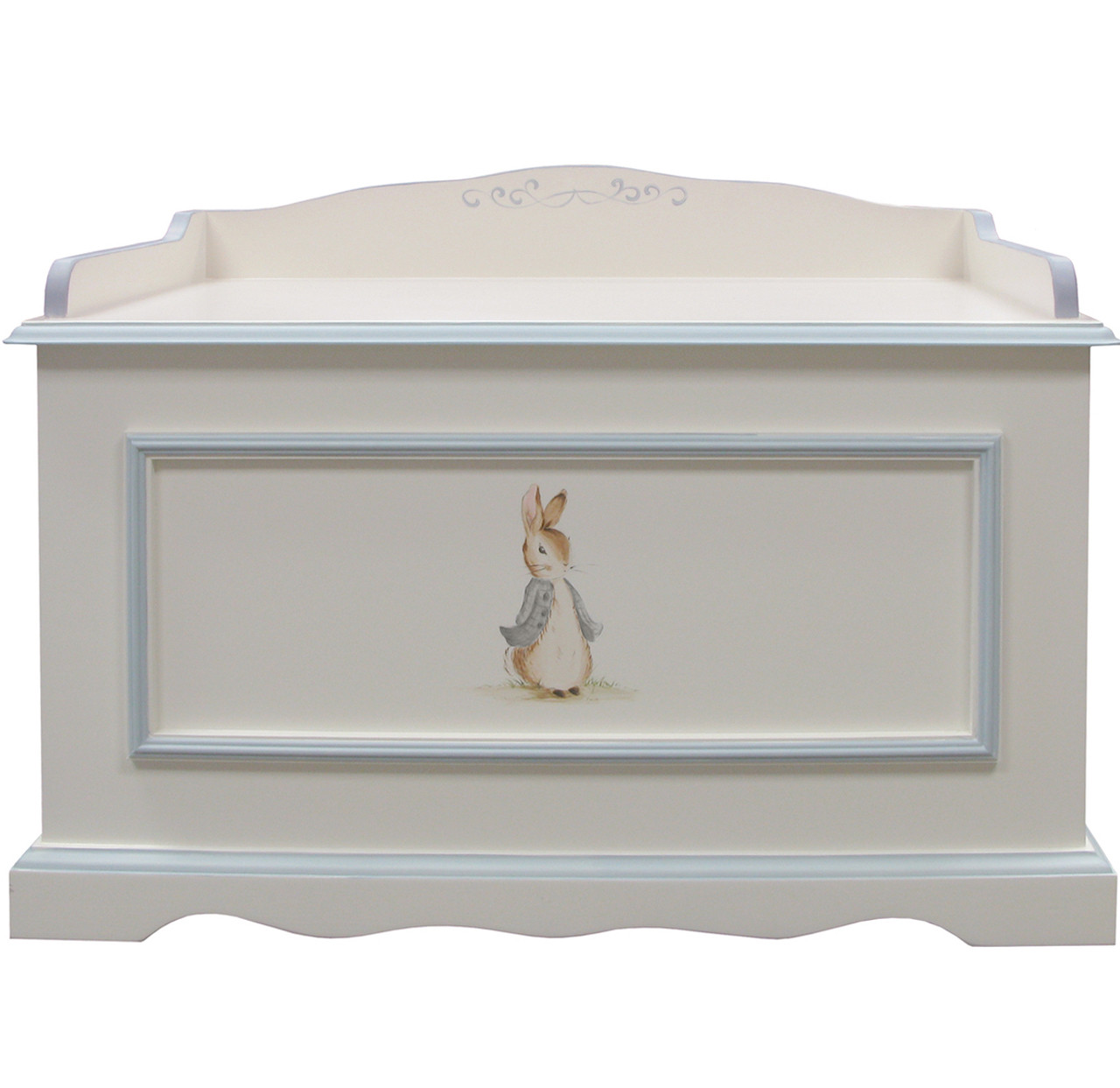 Vintage Toy Chest in Blue Classic Enchanted Forest Bograd Kids