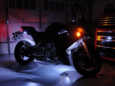 LED example motorcycle strip light