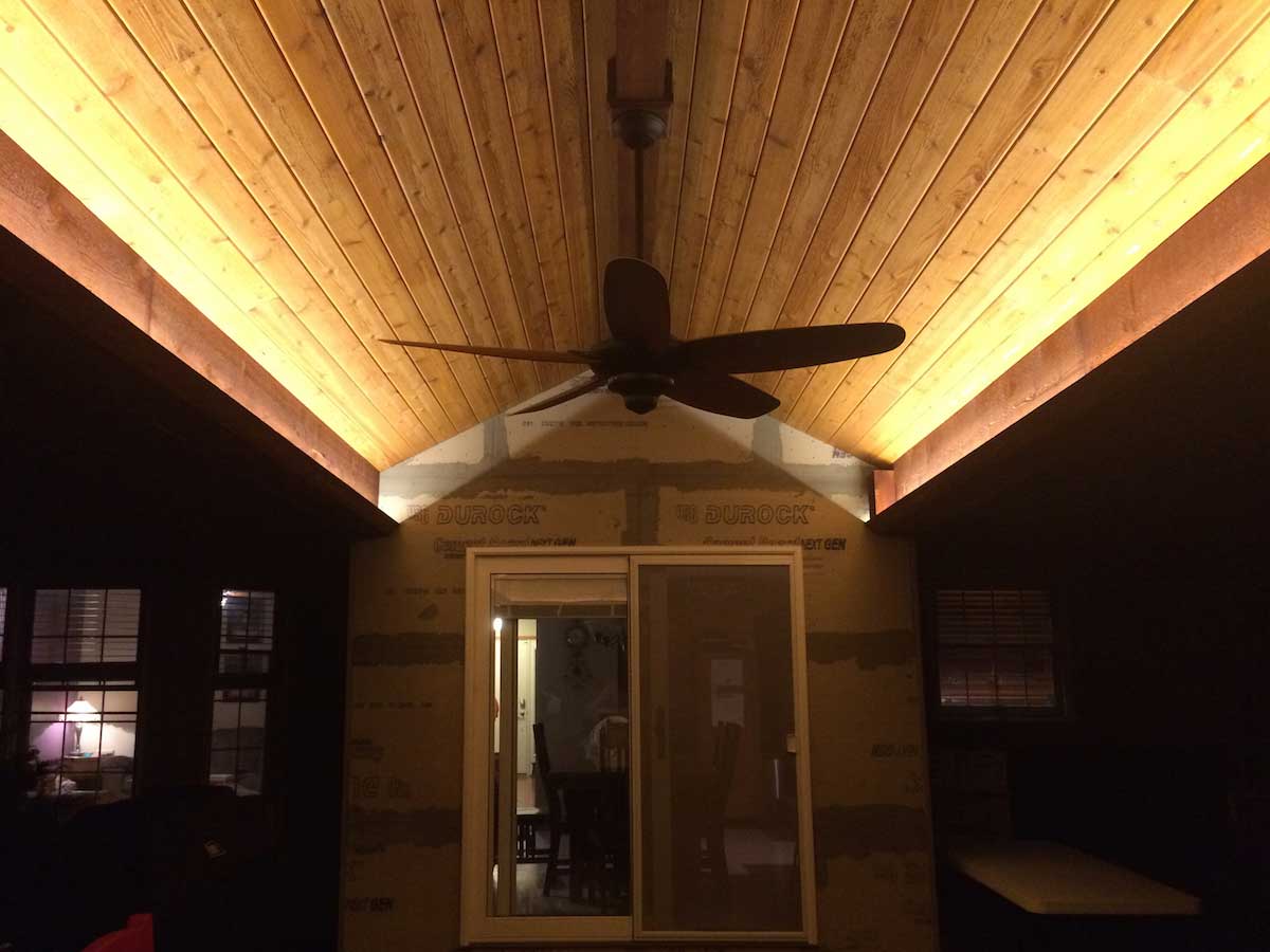 led strip lights porch