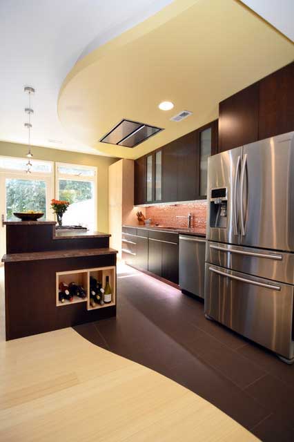 LED under cabinet lighting in kitchen example 1 