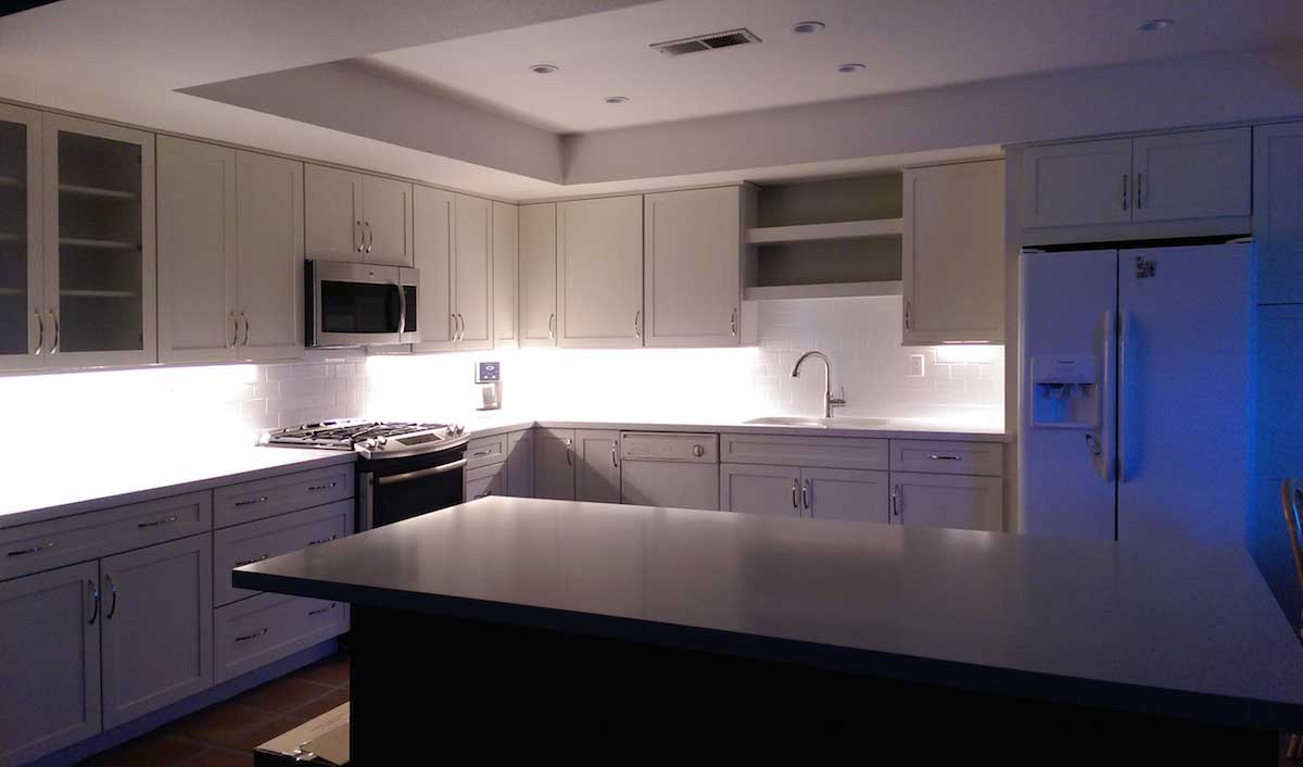 modern strip lights for kitchen