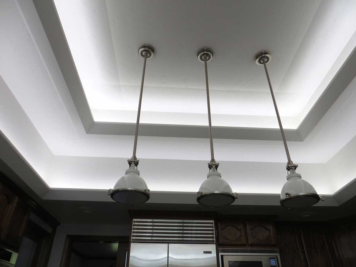 Modern kitchen LED cove lighting 4