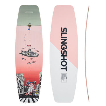RIDE WARPIG 151 salmon HOLOGLAM Mサイズ Slingshot 2023 Salmon 155 Wakeboard - WakeAction