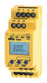 This industrial earth leakage detector is a better alternative to using more expensive breakers with ground fault protection capabilities.  Leakage level is fully programmable from 6ma+.  Requires one W1-S series current sensor to monitor one or more loads for ground fault leakage as required by the electical code.  Required 120VAC control voltage but can monitor any voltage or phase.
