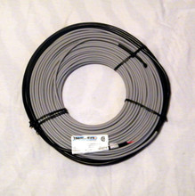 7mm or 1/4 inch diameter twin conductor heating cable.  12 W/F max 50 W/SF.  Covers 50-71 SF"in concrete or under asphalt