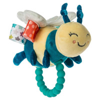 6" Taggies Fuzzy Buzzy Bee Teether Rattle (6 pieces/case)