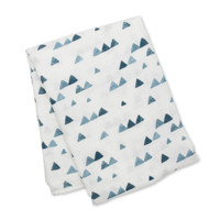 47x47" Lulujo Bamboo Swaddle - Navy Triangles (3 pieces/case)