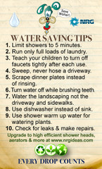 Water Conservation Top Ten Saving Tips Magnet